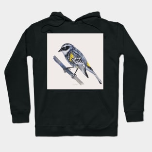 Yellow Rumped Warbler painting Hoodie